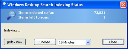 WDS Status Dialog